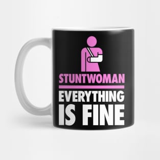 Stuntwoman Fractured Broken Arm Get Well Gift Mug